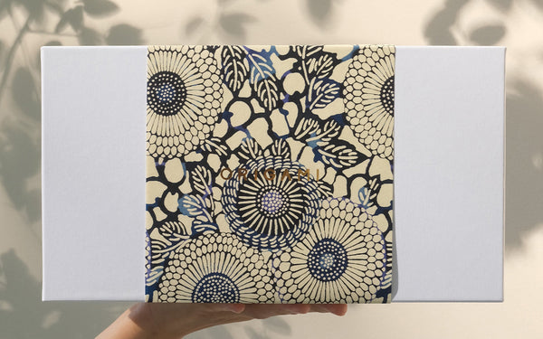 Kyoto Yuzen Washi by Shogado,  bringing refined color to ORIGAMI gift boxes.