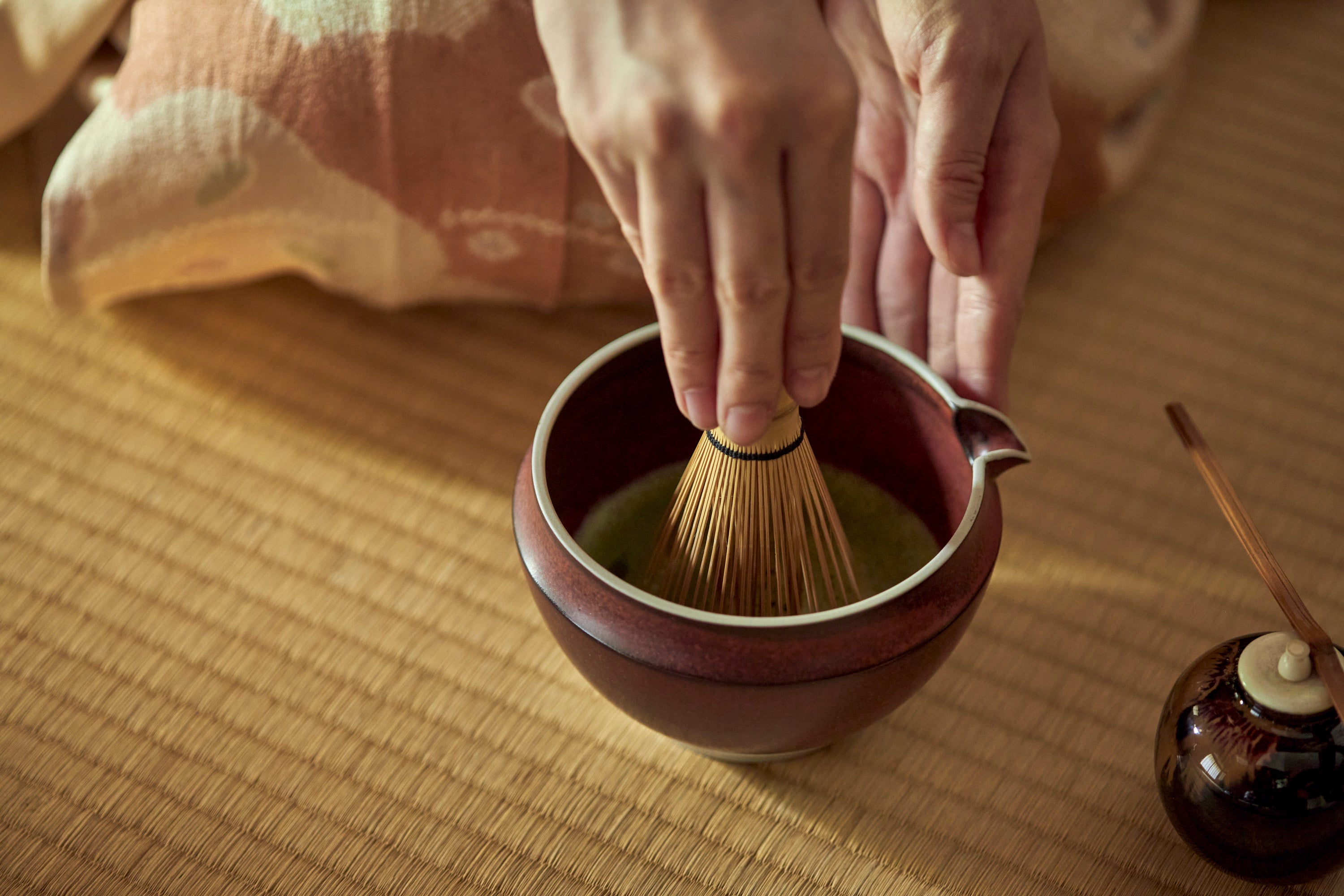お値下げ　抹茶茶碗 お抹茶 3点セット 波佐見焼 藍花【抹茶椀 お茶碗 器 抹茶 和食器