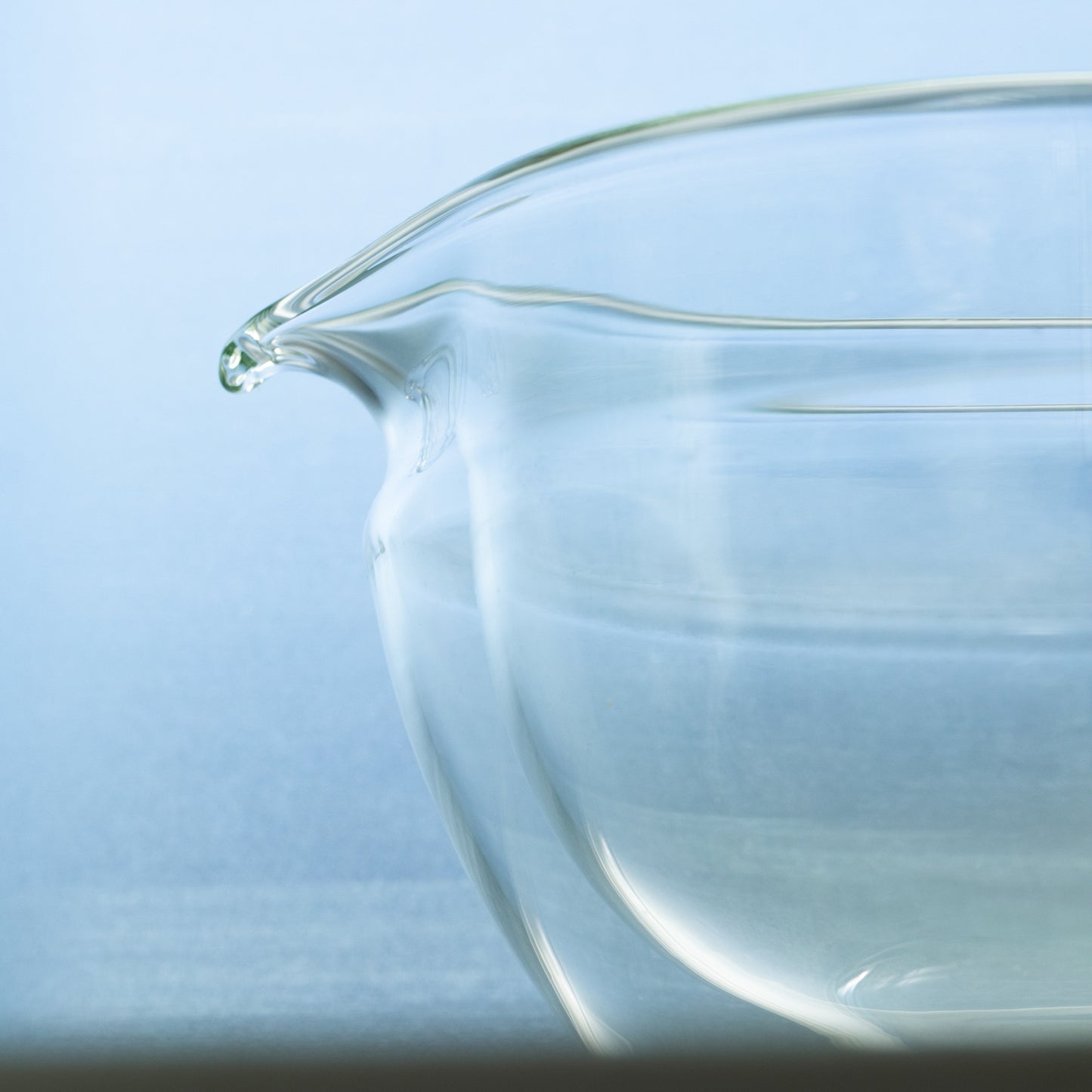 Glass Katakuchi Matcha Bowl