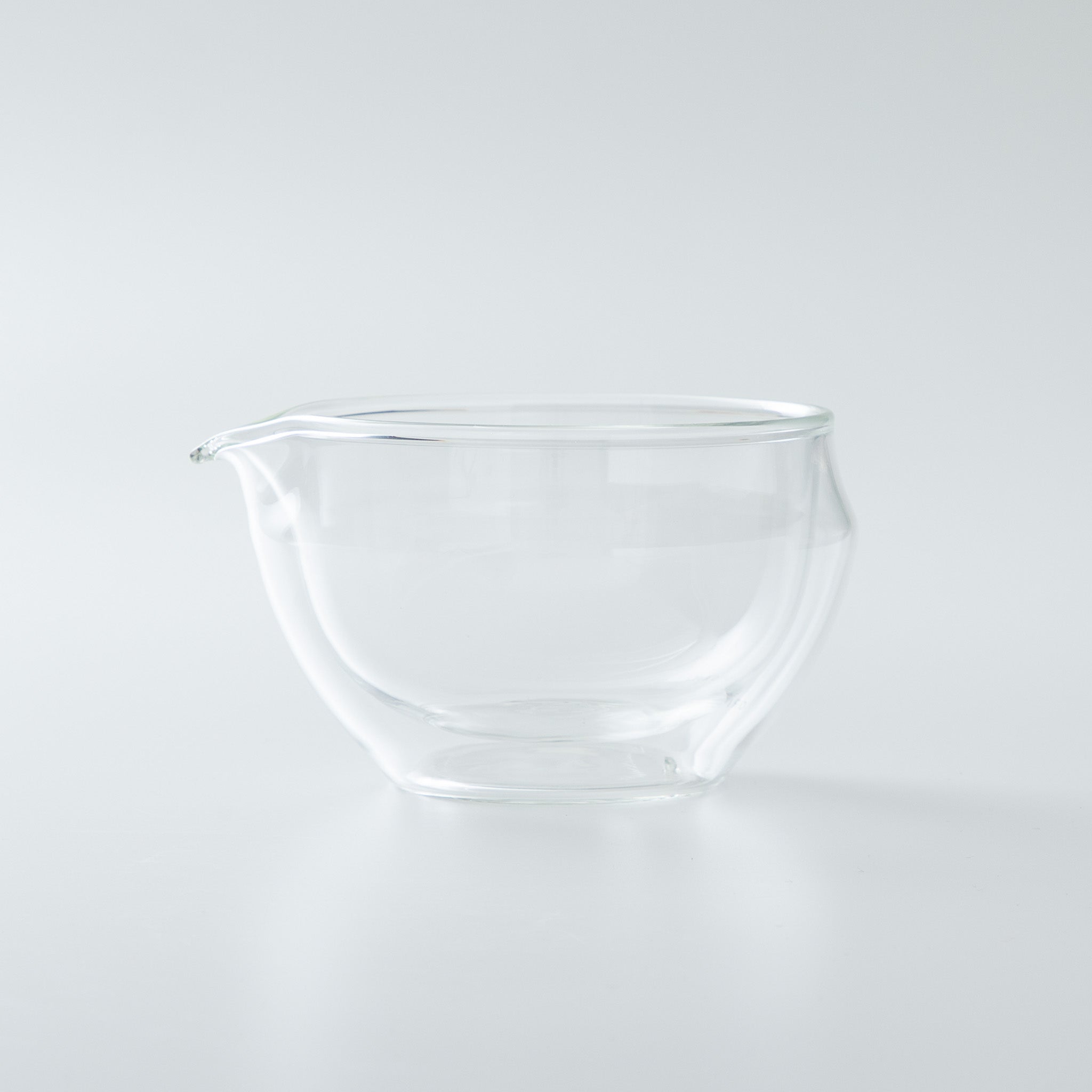Glass Katakuchi Matcha Bowl