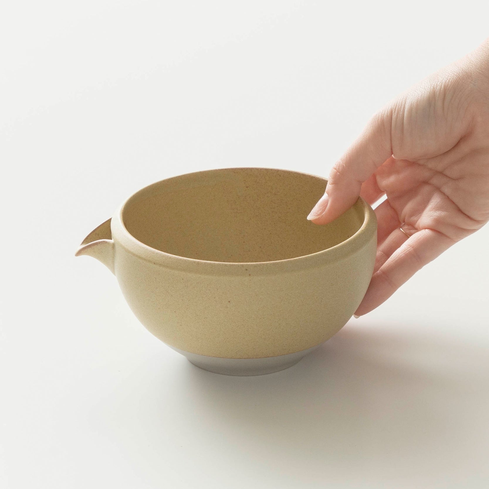 Glass Matcha Bowl With Spout - 14.5 Oz Borosilicate Chawan Bowl Heat Resistant & Dishwasher Safe