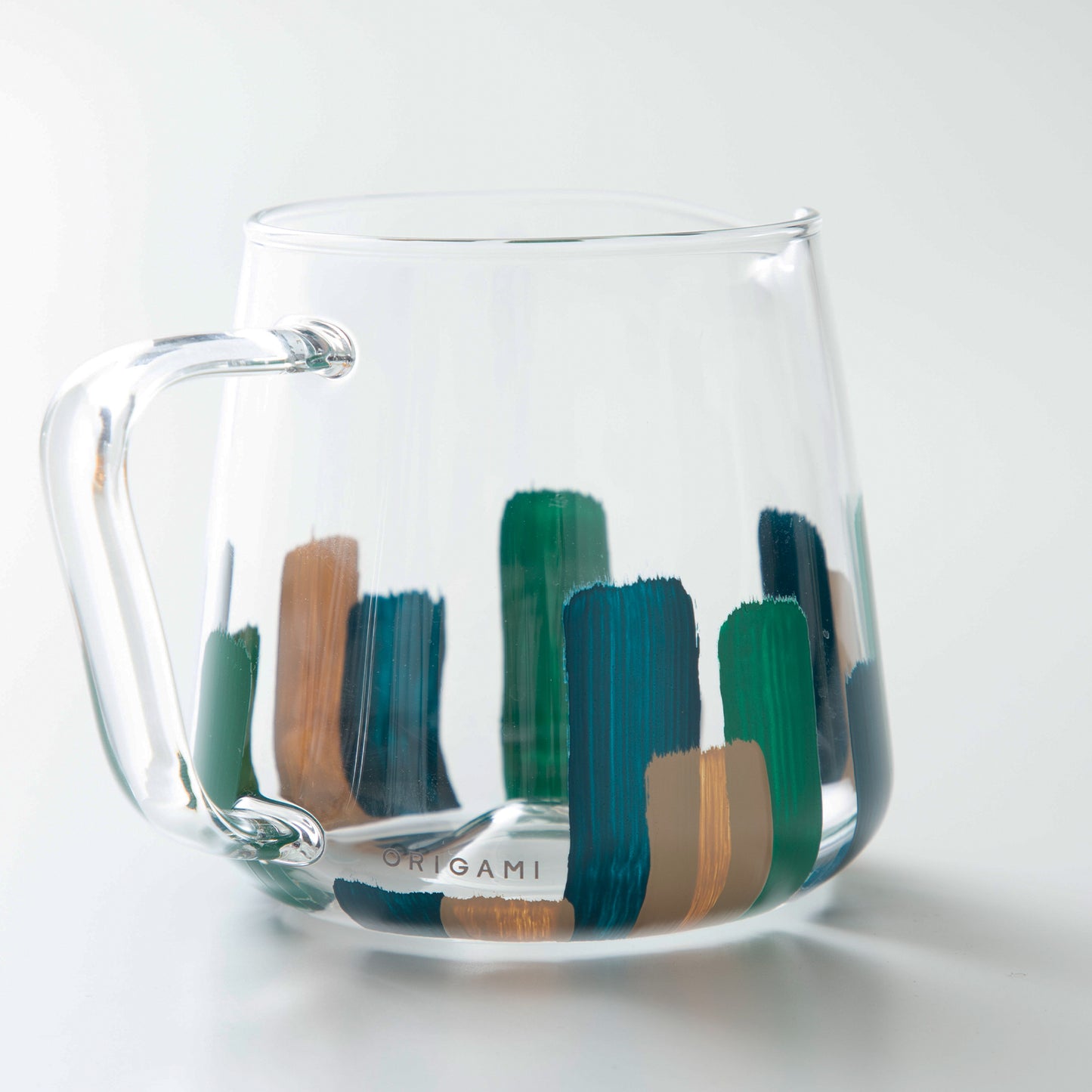 【Lottery Sales】ORIGAMI × Maruyoshi Kosaka Aroma Glass Server [Stripes] [ao]