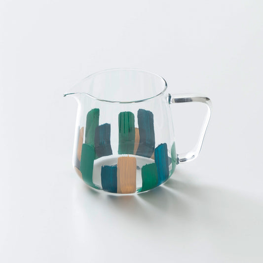 【Lottery Sales】ORIGAMI × Maruyoshi Kosaka Aroma Glass Server [Stripes] [ao]
