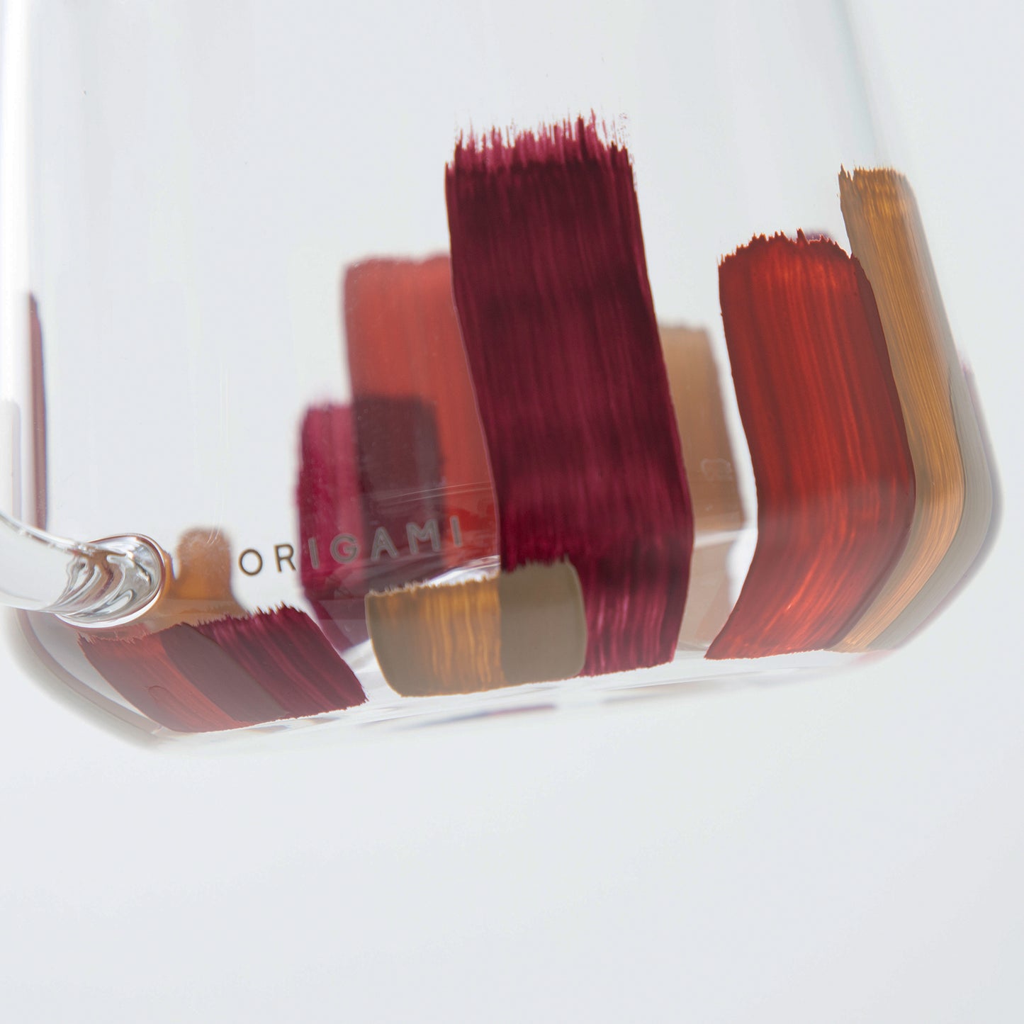 【Lottery Sales】ORIGAMI × Maruyoshi Kosaka Aroma Glass Server [Stripes] [fuji]